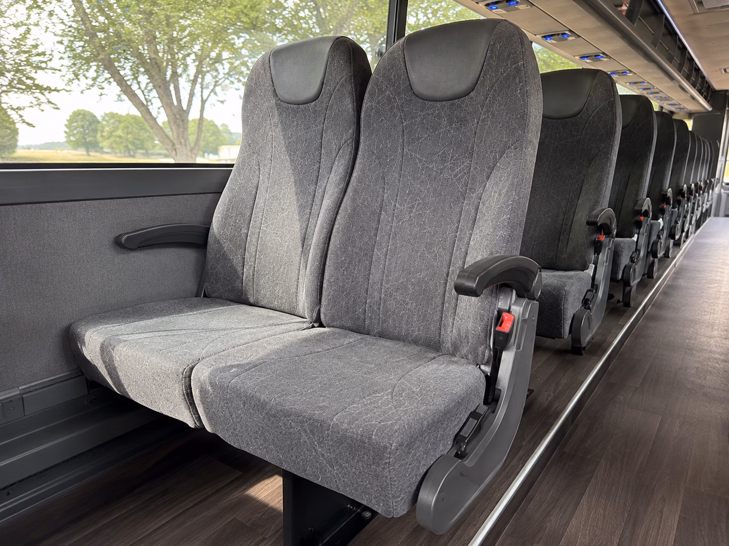 broken arrow charter bus interior