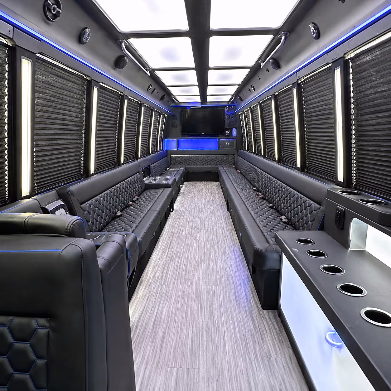 broken arrow party bus rentals inside