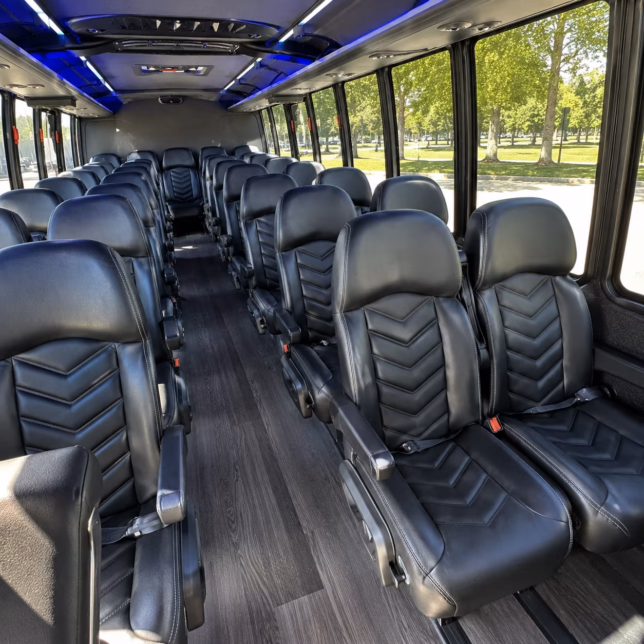 broken arrow private event transportation onboard seating