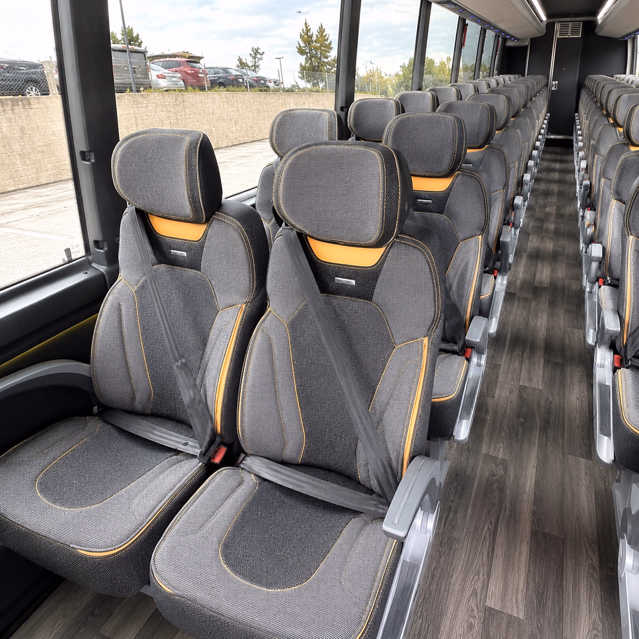 charter buses connecting broken arrow ceremony and reception venues